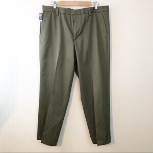 Dockers Dark Tan classic fit Flat front signature khaki pants trousers 38 new